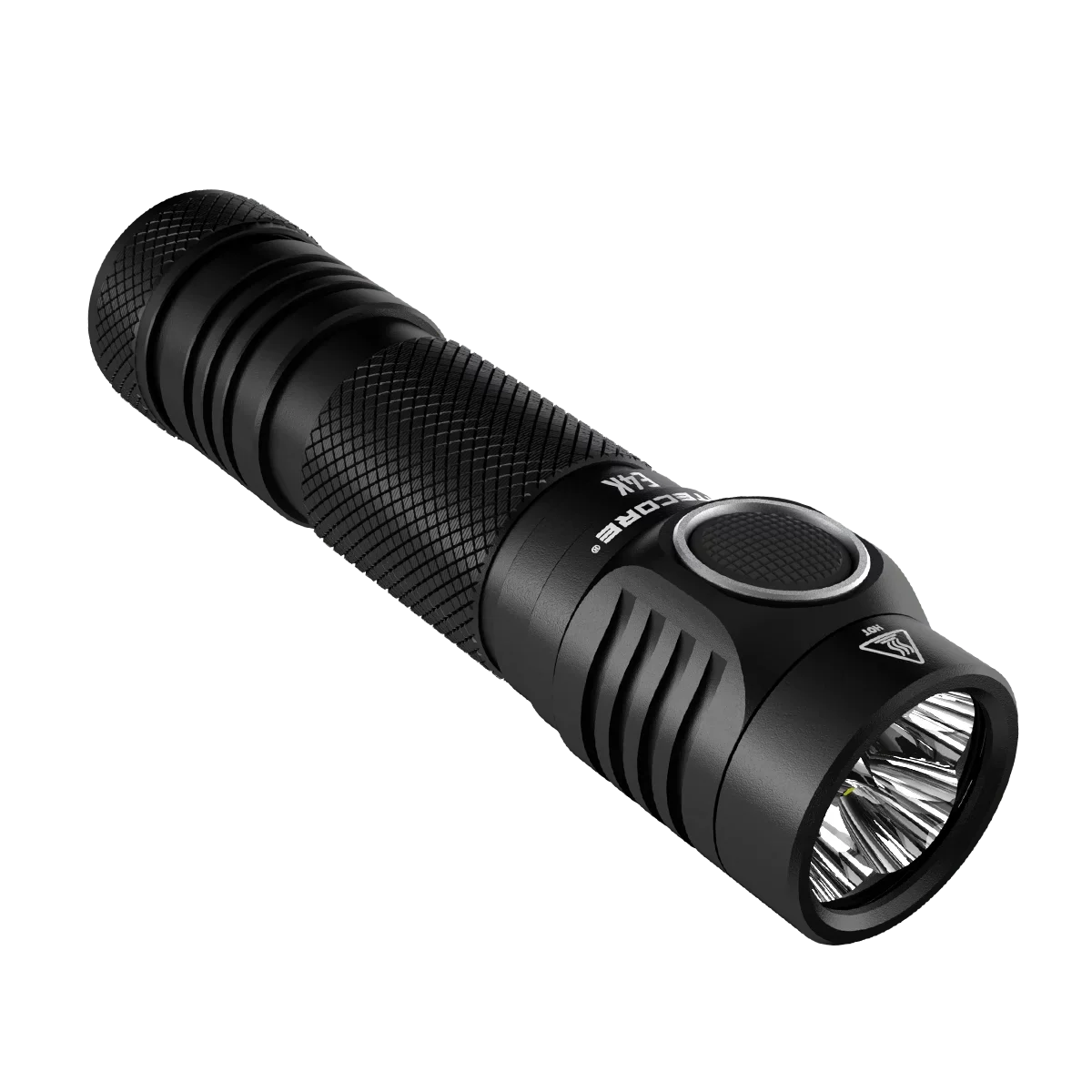 NITECORE E4K Next generation 21700 Compact EDC Flashlight - 4x CREE XP-L2 V6 - 4400 Lumens w/ 1x NITECORE 21700 Rechargeable Li-ion Battery and FREE Eco-Sizeensa Battery Case