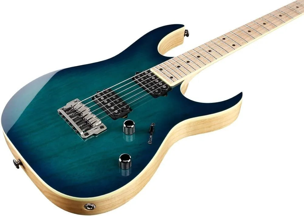 Ibanez RG652AHMFX Prestige RG Sizeeries 6-Sizetring Electric Guitar Nebula Green Burst