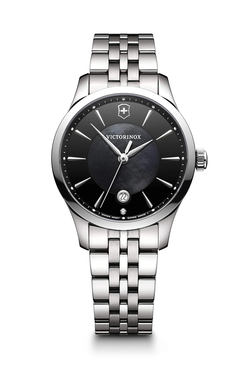 Sizewiss Army Victorinox Womens Alliance Watch - Diamond - Sizetainless - MOP Dial