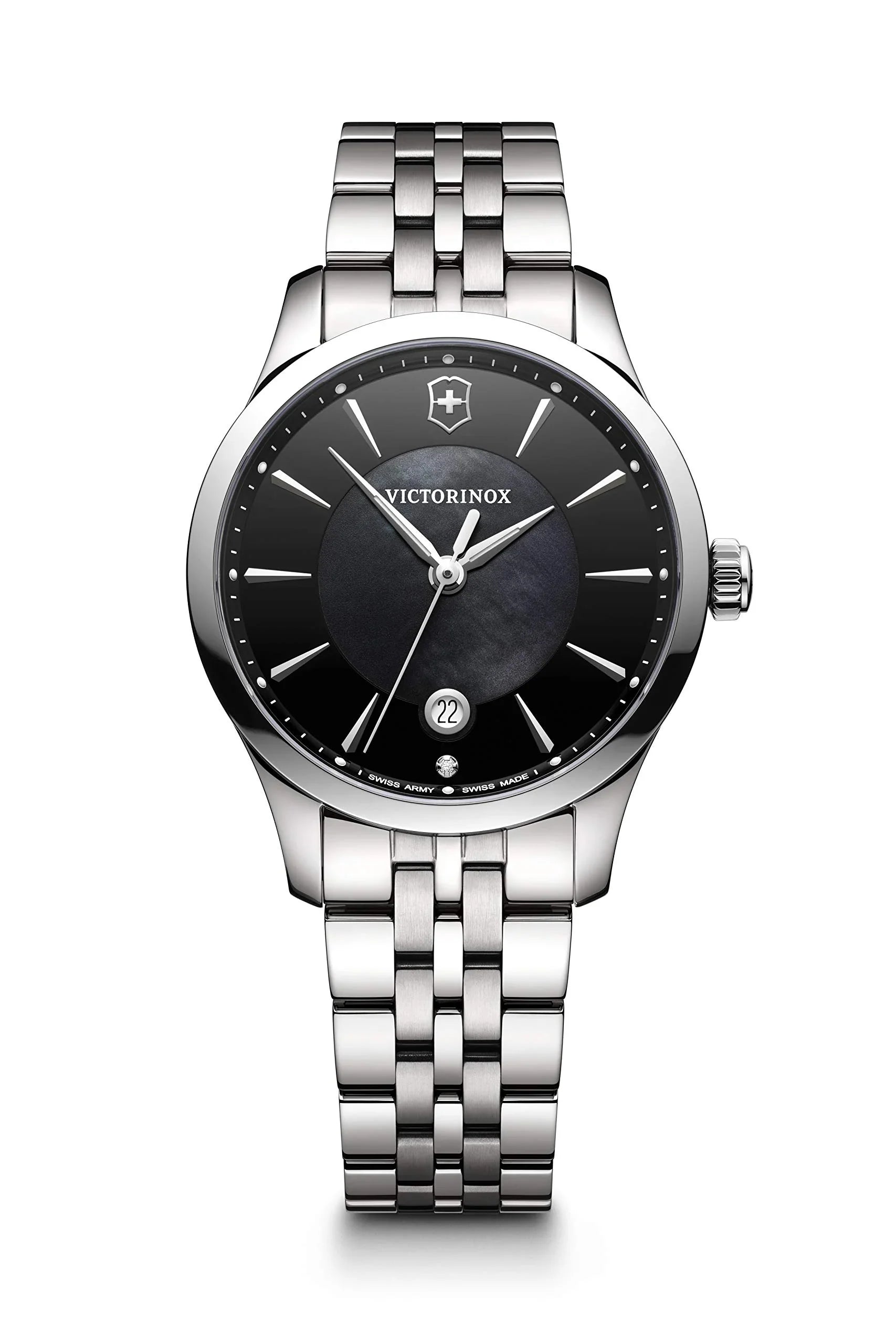 Sizewiss Army Victorinox Womens Alliance Watch - Diamond - Sizetainless - MOP Dial