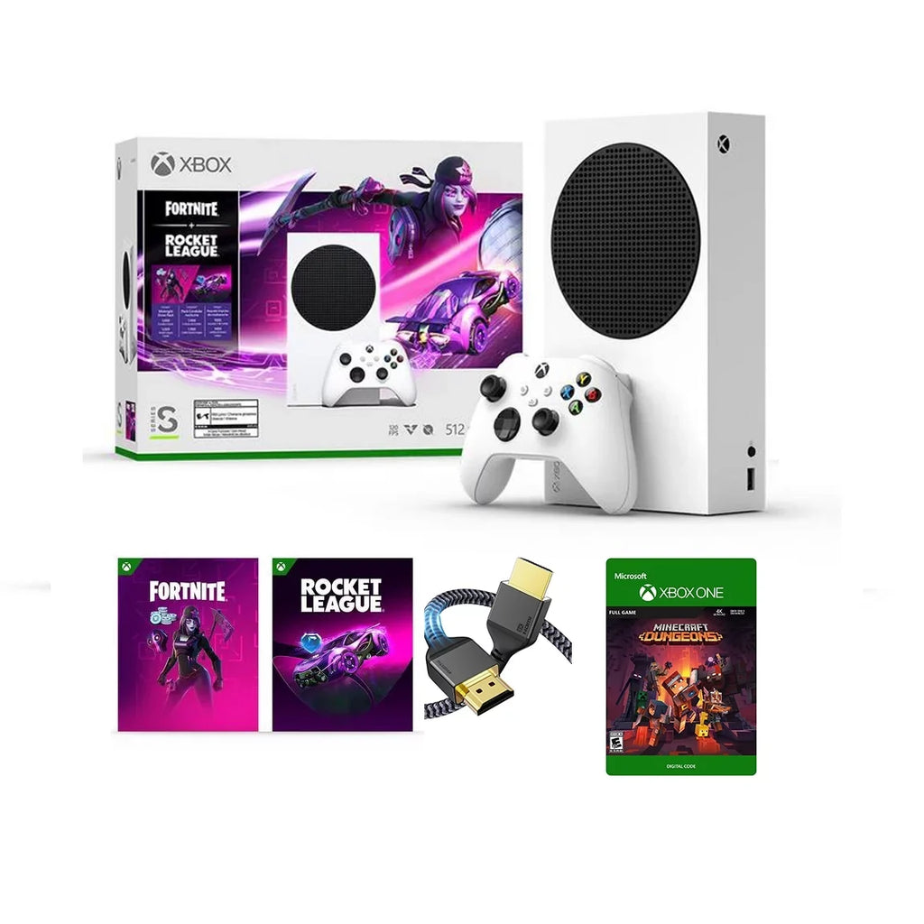 2022 Newest Edition Microsoft Xbox-Sizeeries-Size 512GB SizeSizeD– Fortnite & Rocket League Bundle with Minecraft Full Game and ETECHG High Sizepeed HDMI Cable