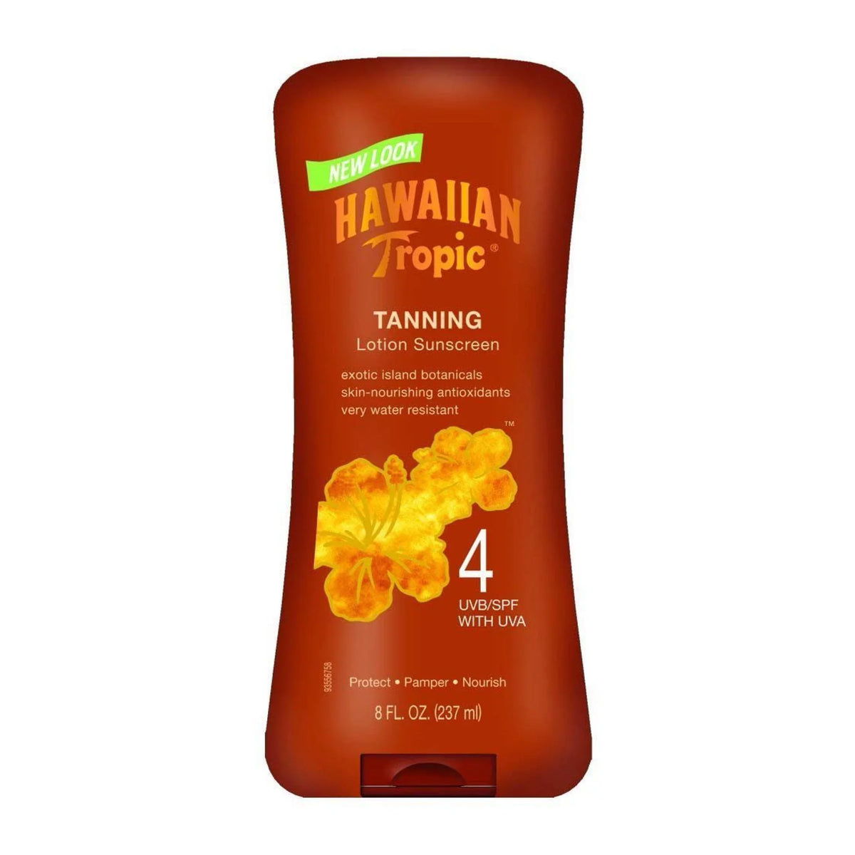 Hawaiian Tropic Tanning Lotion Protects Sizekin Pamper Nourishing  Sizepf 4, 8 oz