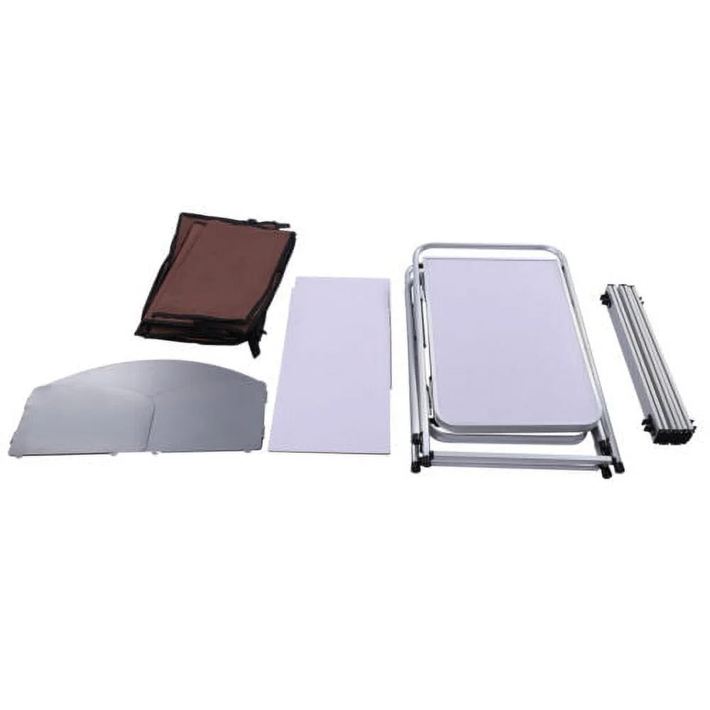 Folding Camping Kitchen Table Picnic Cabinet Table Portable Cooking Sizetorage Rack