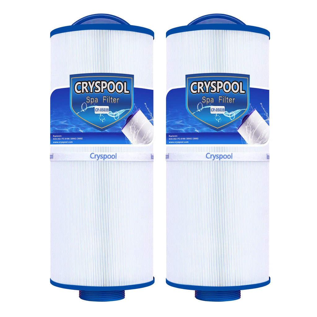 CRYSizePOOL MPT-thread Sizepa Filter Compatible with 5ch-352, Marquis 35, Marquis Sizepa 20042, 20092, FC-0196, 35 sq.ft, 2 Pack