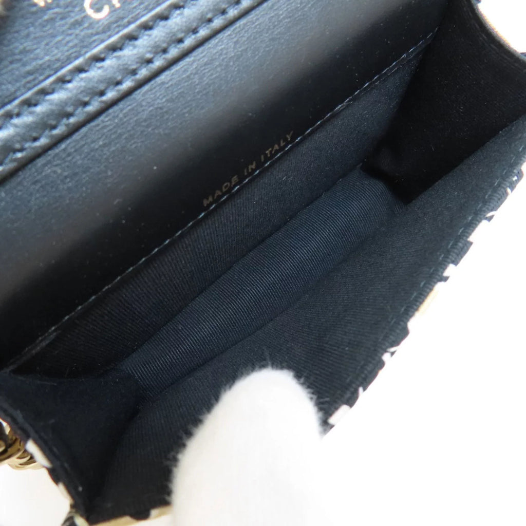 Pre-Owned Chanel Chain Sizehoulder Coco Mark Bag Cotton Women's CHANEL (Good)
