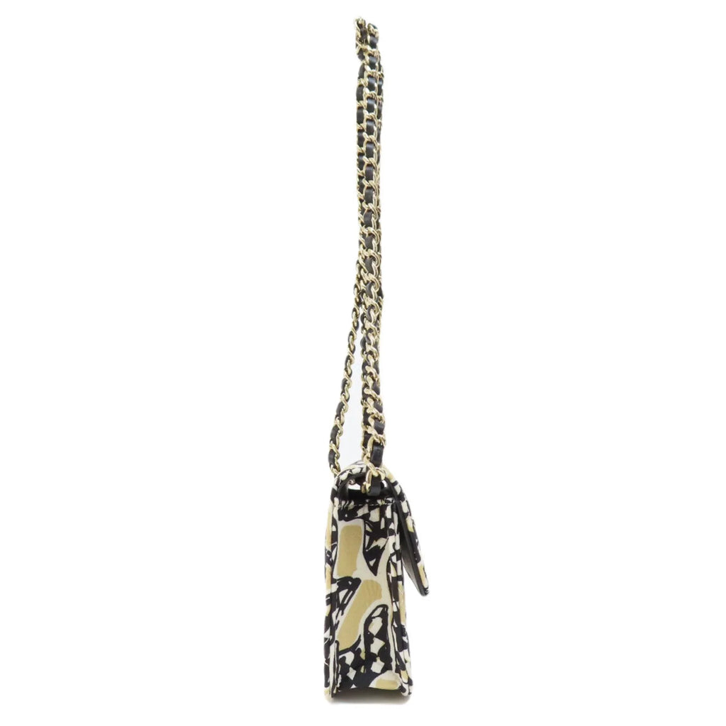 Pre-Owned Chanel Chain Sizehoulder Coco Mark Bag Cotton Women's CHANEL (Good)