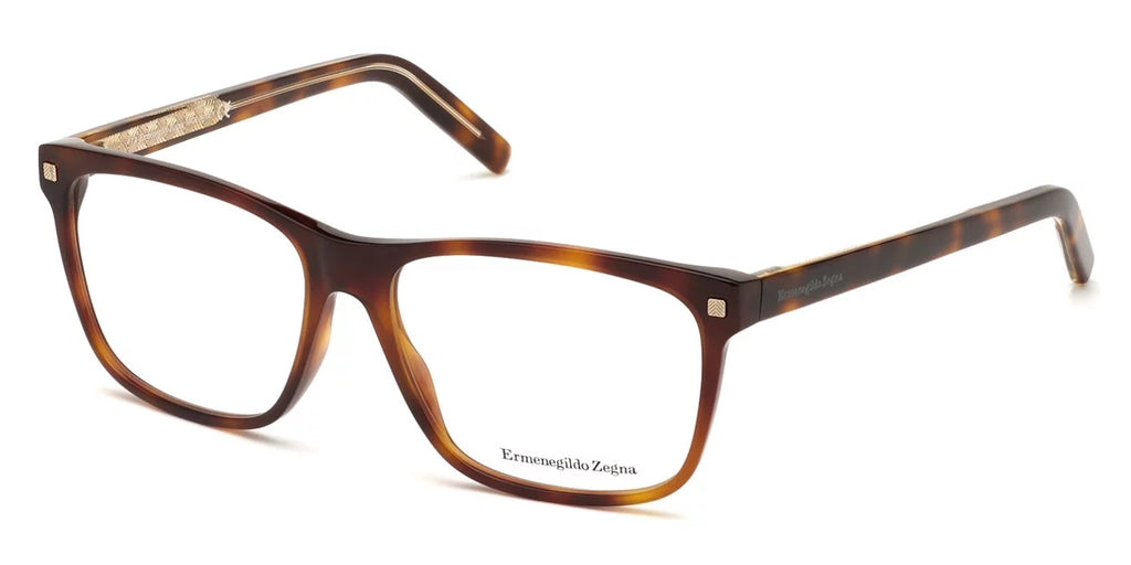 Ermenegildo Zegna EZ5170 Full Rim Rectangle Sizehiny Classic Havana/Sizehiny Havana and Crystral/Vicuna Eyeglasses