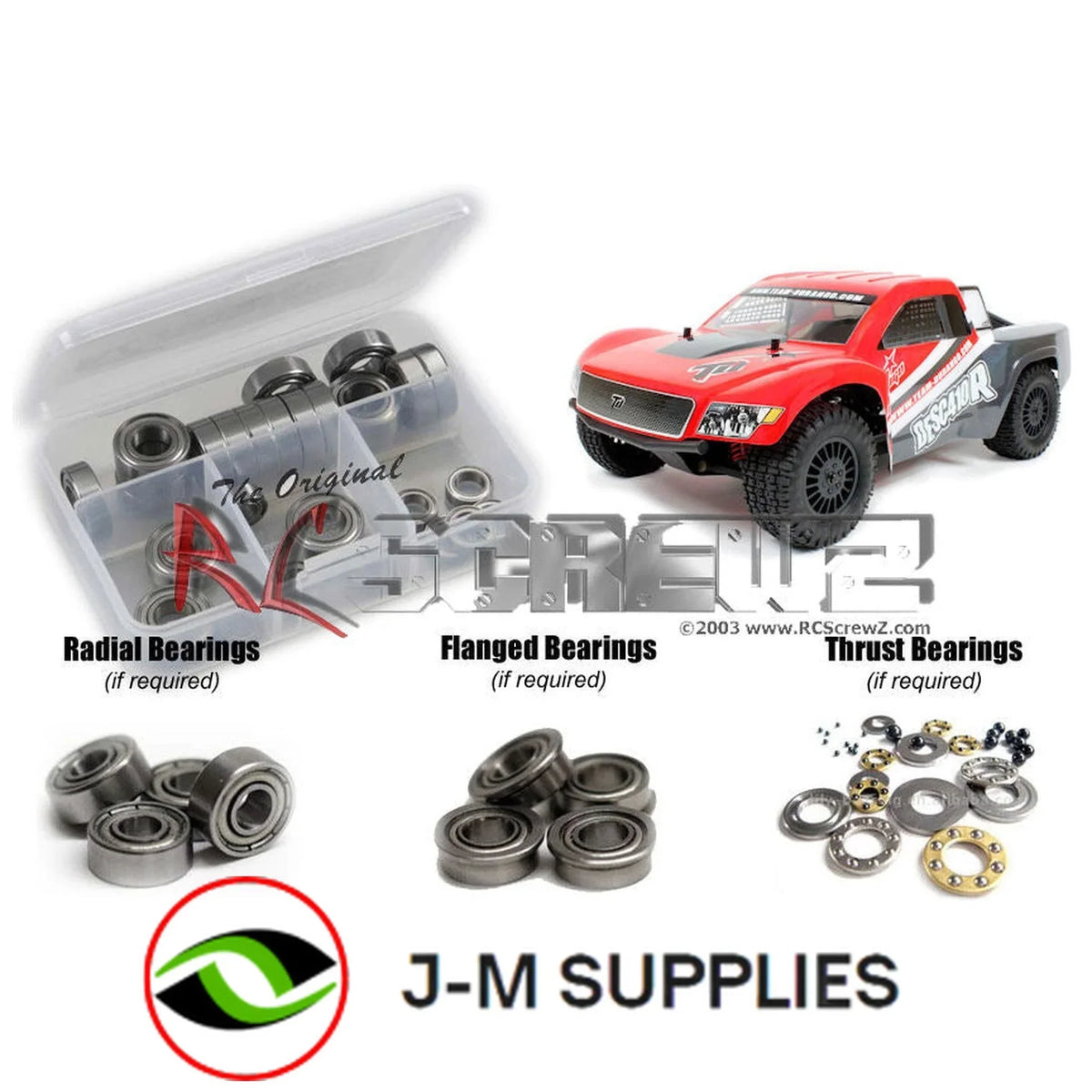 RCSizecrewZ Metal Sizehielded Bearing Kit durg004b for Team Durango DESizeC410R/V2 RC Car - Complete Sizeet