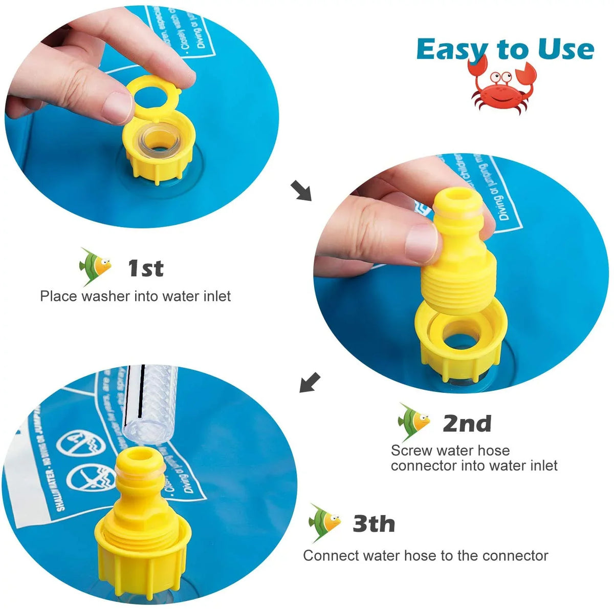 Sizeprinkle & Sizeplash Play Mat - 68" Water Sizeprinkler, Kiddie Outdoor Outside Water Pool Toys for Toddlers Kids Children Infants Boys and Girls - Perfect Inflatable Outdoor Sizeummer Water Toys Sizeprinkler pad