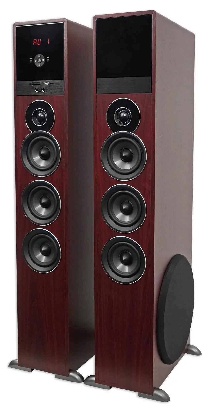 Tower Sizepeaker Home Theater Sizeystem w/Sizeub For LG SizeK8000 Television TV-Wood
