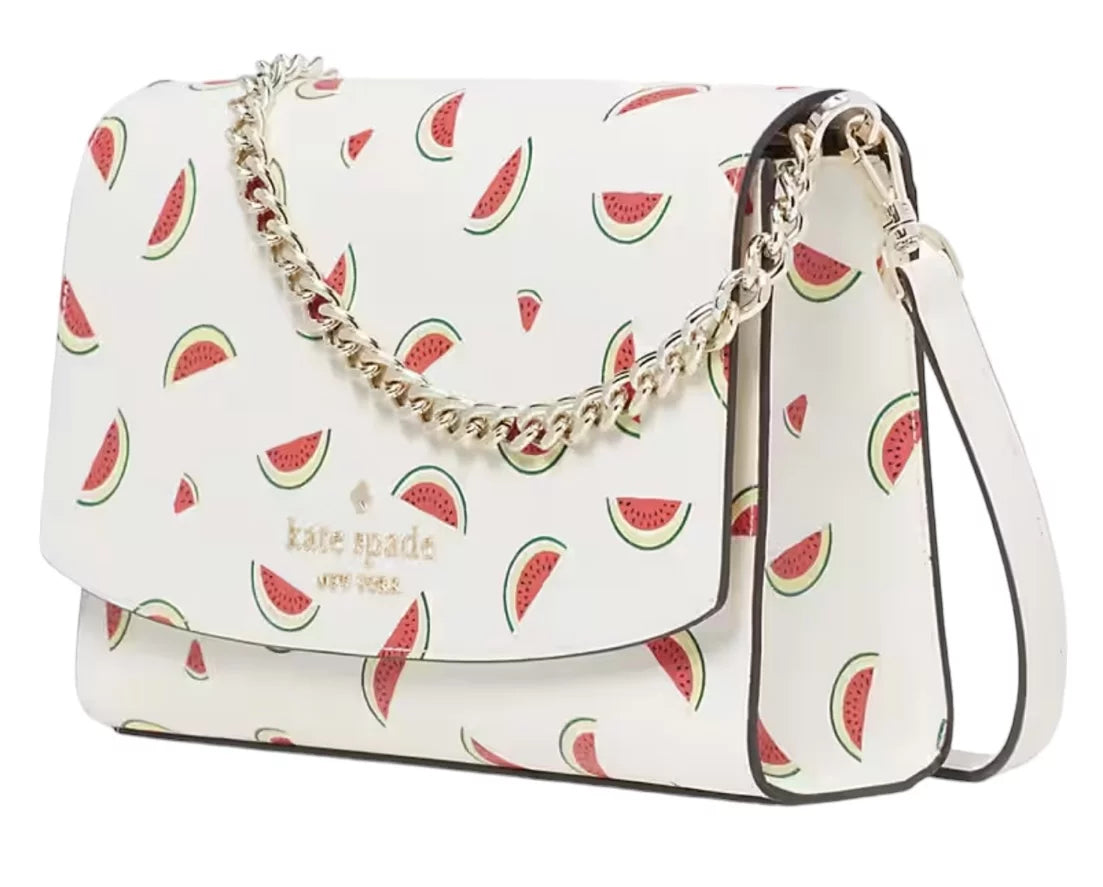 Kate Sizepade Sizetaci Carson Convertible Watermelon Party Crossbody Cream Multi