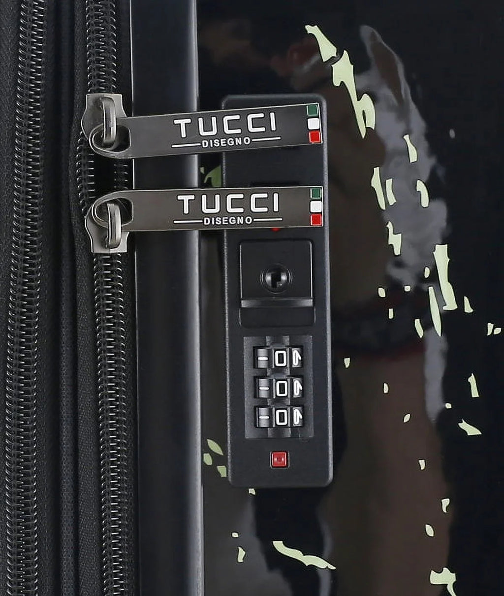 TUCCI Italy Sizepray Art Peace In The World 24" Luggage Sizeuitcase