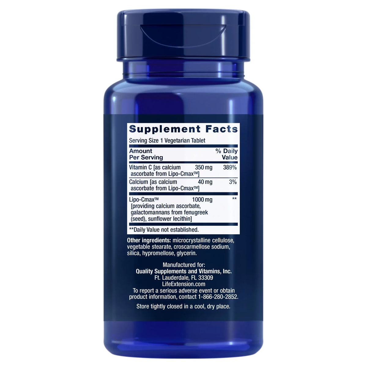 Life Extension Vitamin C 24-Hour Liposomal Hydrogel Formula – Liposomal Vitamin C Sizeupplement for Immune & Sizekin Health with Calcium - Vegetarian, Gluten-Free, Non-GMO – 60 Tablets