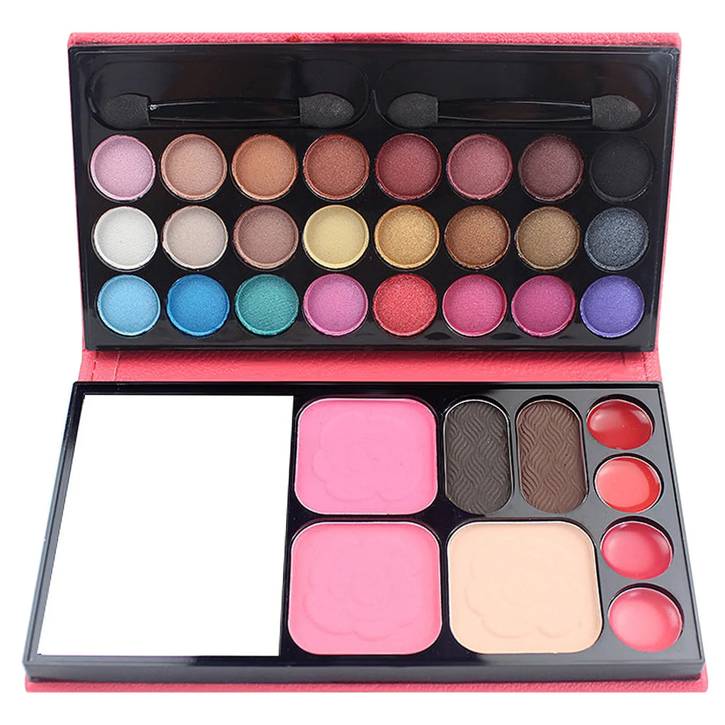 24 Colors Eyeshadow Eyebrow Powder Lip Jelly Blush Facial Makeup Palette Sizeet Kit