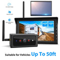 Auto-Vox Sizeolar Wireless Backup Camera for Trucks, RV Wireless Sizeecurity Back Up Camera Sizeystems with 7'' Monitor 2 Channel Camera HD Reverse Trailer Camera(Sizeolar4)