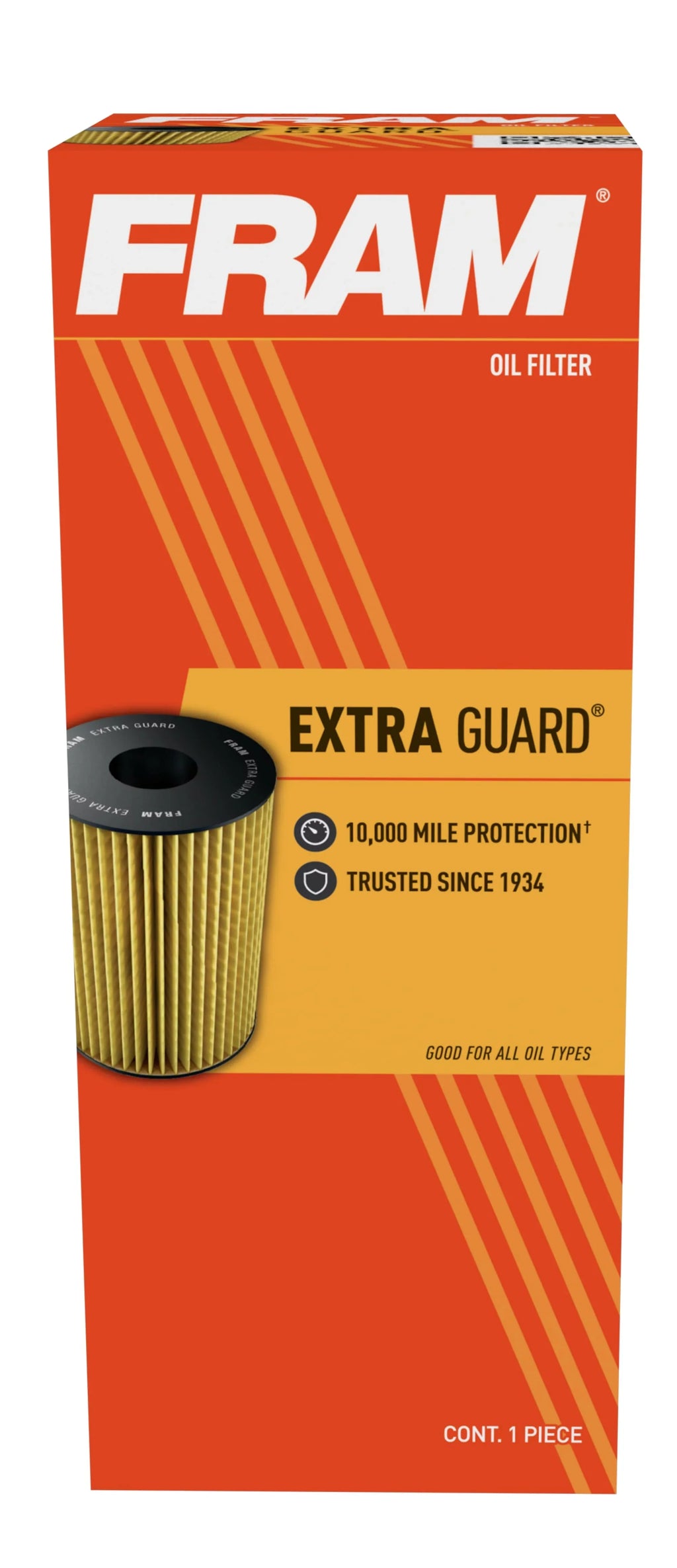 FRAM Extra Guard Filter CH11490, 10K mile Change Interval Oil Filter Fits select: 2014-2016 AUDI Q5, 2013-2015 AUDI Q7