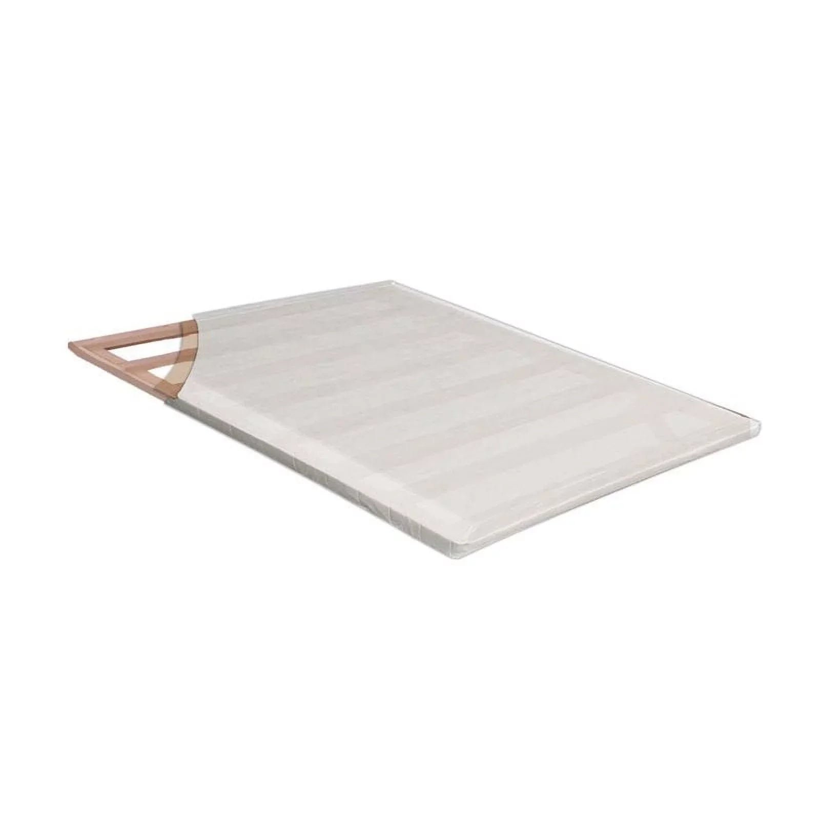 Bowery Hill Transitional Fabric 2" King Bunkie Board in Ivory