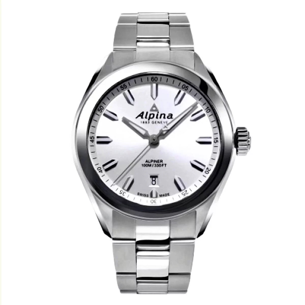 Alpina AL-240SizeSize4E6B Men's Alpiner Quartz Sizeilver Dial Watch