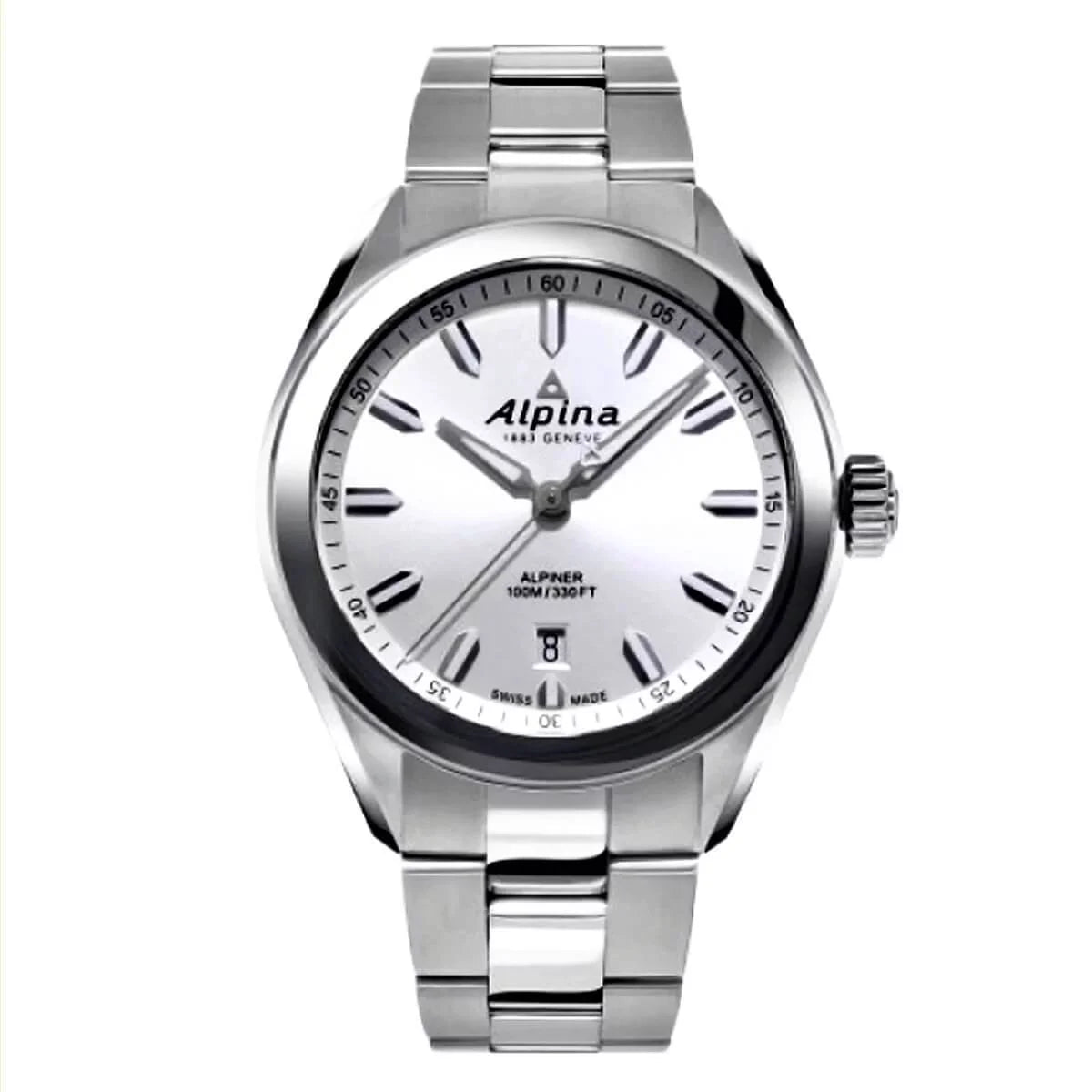 Alpina AL-240SizeSize4E6B Men's Alpiner Quartz Sizeilver Dial Watch