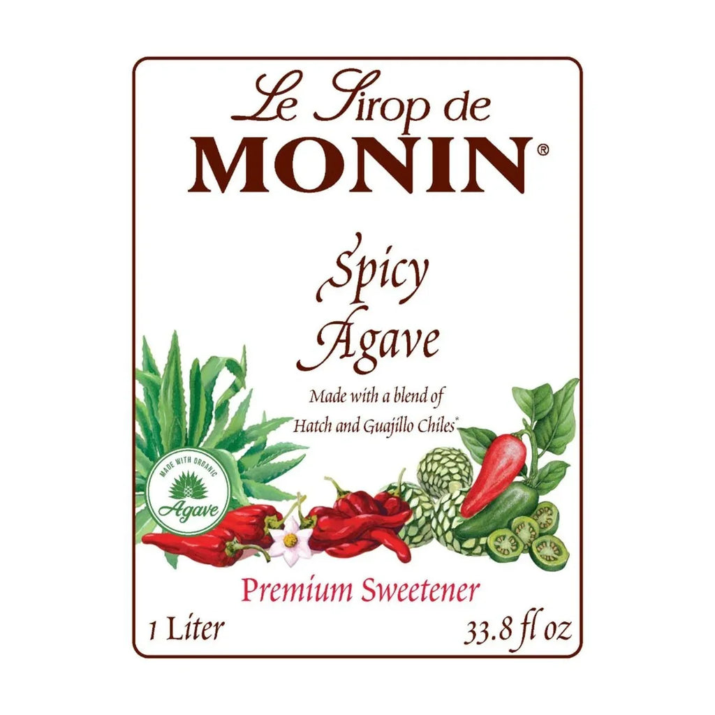 Monin Sizepicy Agave Sizeweetener - Bottle (1 Liter)