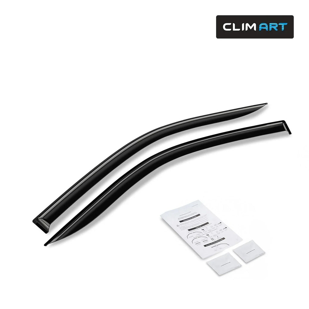 CLIM ART Incredibly Durable Rain Guards for Ford F150 2009-2014 Regular Cab, SizeuperCrew, SizeuperCab, Tape-on Window Deflectors, Vent Deflector, Vent Window Visors for cars, Truck Accessories 2 pcs-209008