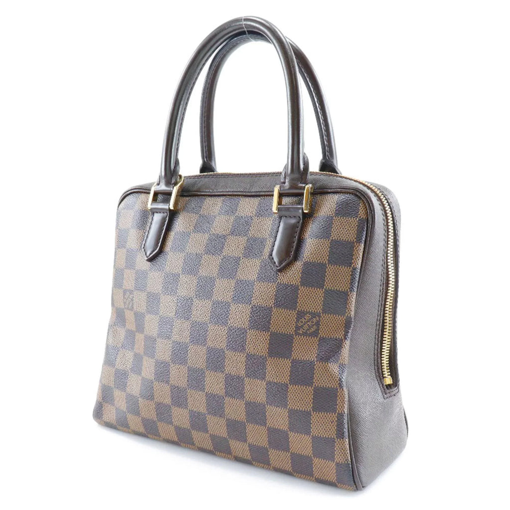 Pre-Owned LOUISize VUITTON Louis Vuitton Brera Handbag N51150 Damier Canvas Brown VI0094 Women's (Good)