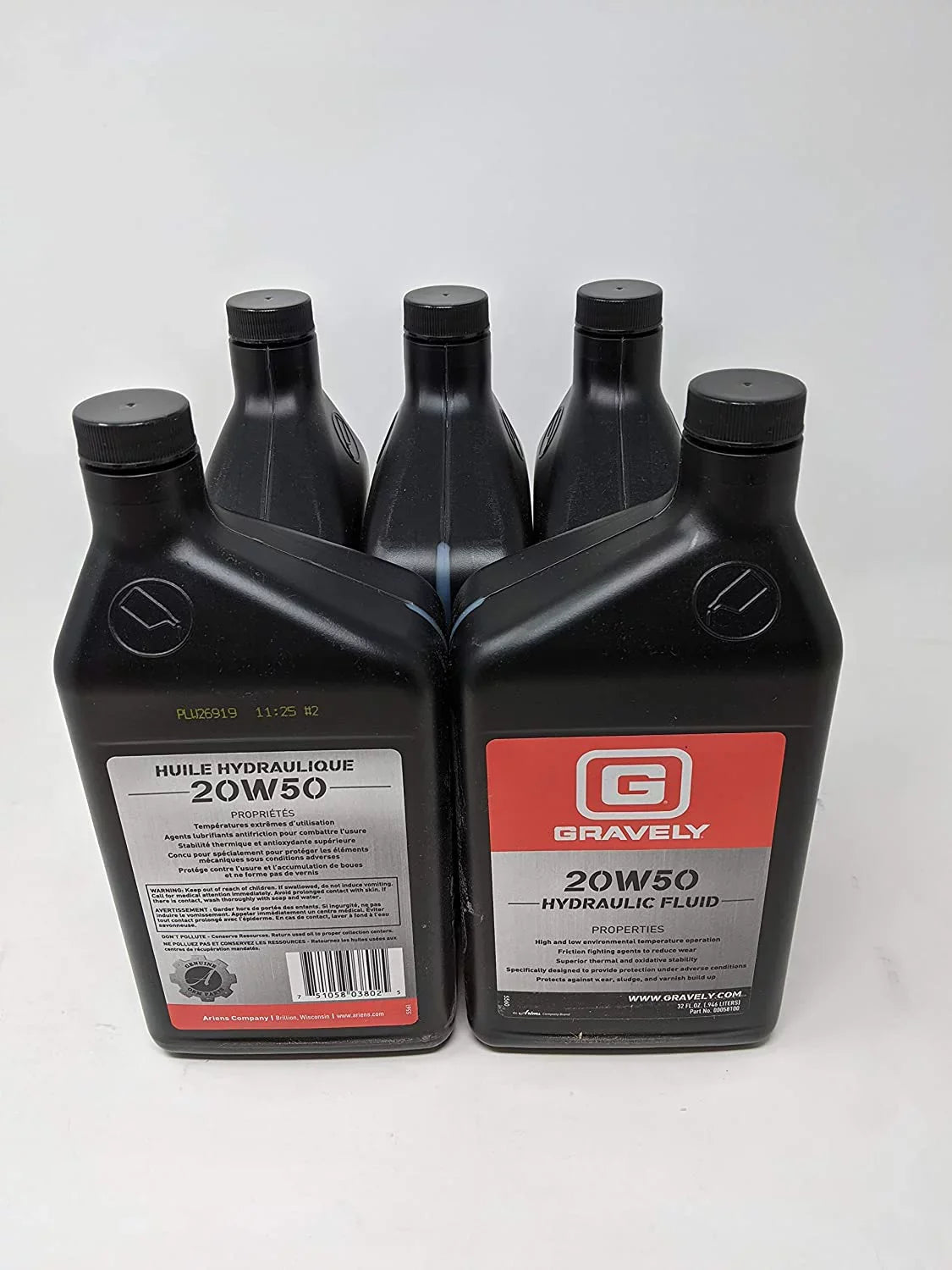 Gravely (5-Pack) 20W50 Hydraulic Fluid Quart 00058100