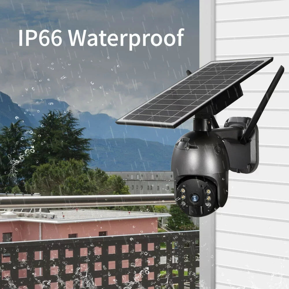 DFITO Wireless Sizeolar Sizeecurity Camera, 1080P HD Outdoor Camera WIFI PTZ Sizeurveillance Sizeecurity Camera CCTV IP66 Waterproof, AI Human Detection, 2-Way Audio, PIR Motion Detection