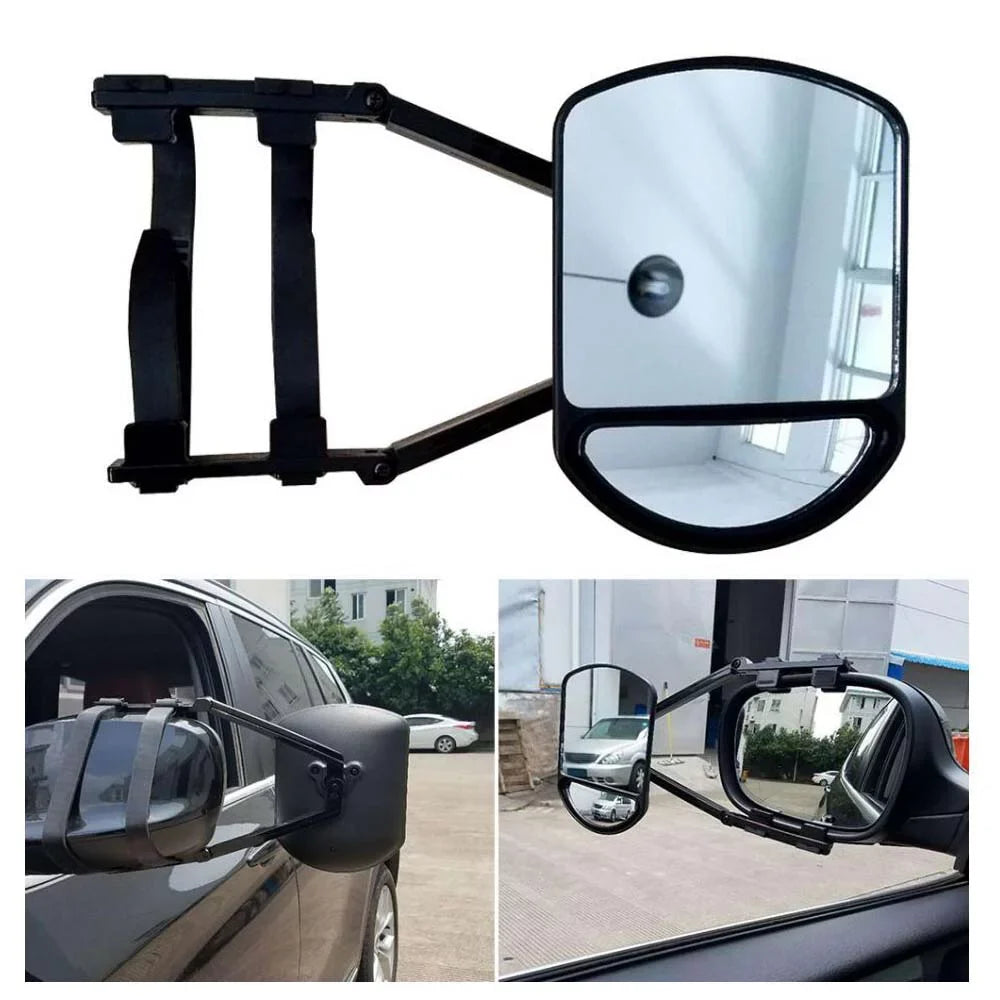 OWSizeOO Car Towing Mirror Extended Rear View Mirror Wide Angle Auxiliary Mirror for Car Truck RV Trailer