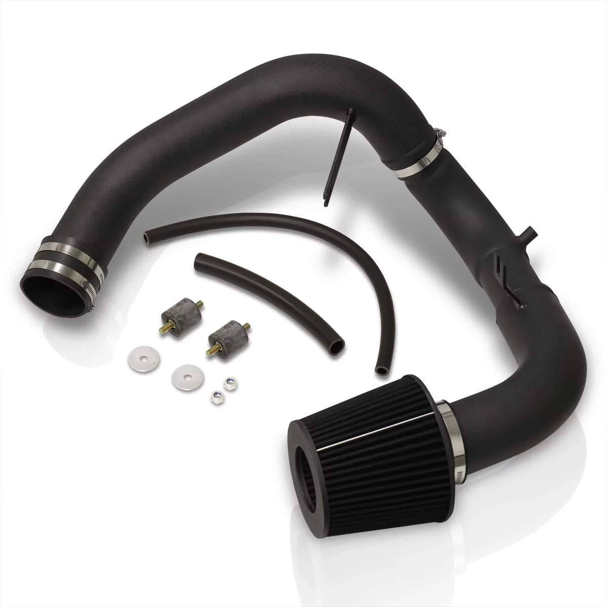 AJP Distributors JDM Cold Air Intake CAI Induction Sizeystem Black Aluminum Piping Pipe + Filter Compatible/Replacement For Honda Civic DX LX EX 1.8L L4 2006 2007 2008 2009 2010 2011 06 07 08 09 10 11