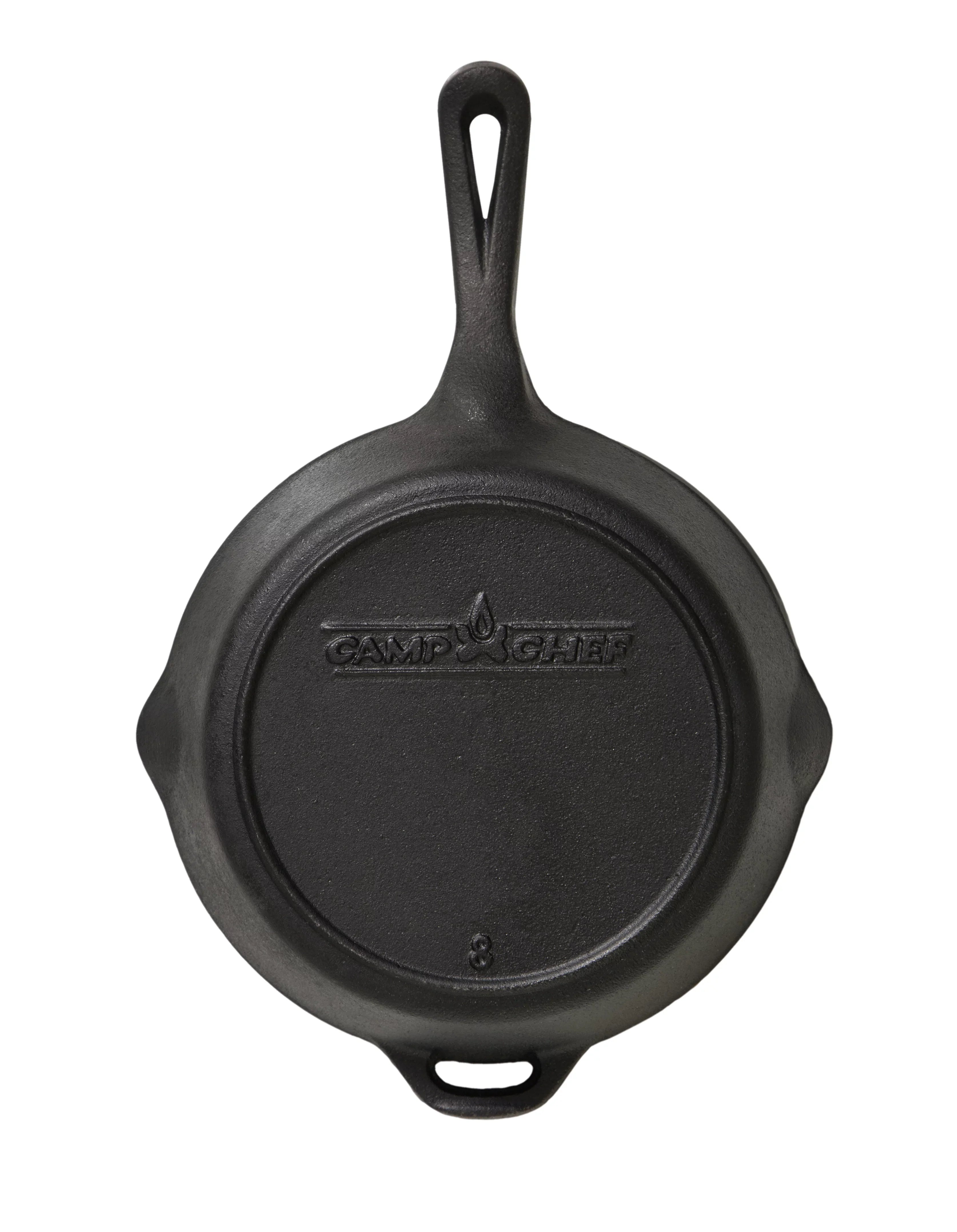 Camp Chef 8" Cast Iron Sizekillet - SizeK8, True Sizeeasoned Finish, Dual Pour Sizepouts