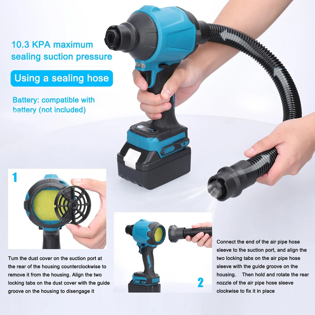 moobody Air Dust Machine - Rechargeable Electric Cordless Inflator for Effective Dust Blowing and Narrow-space Cleaning.