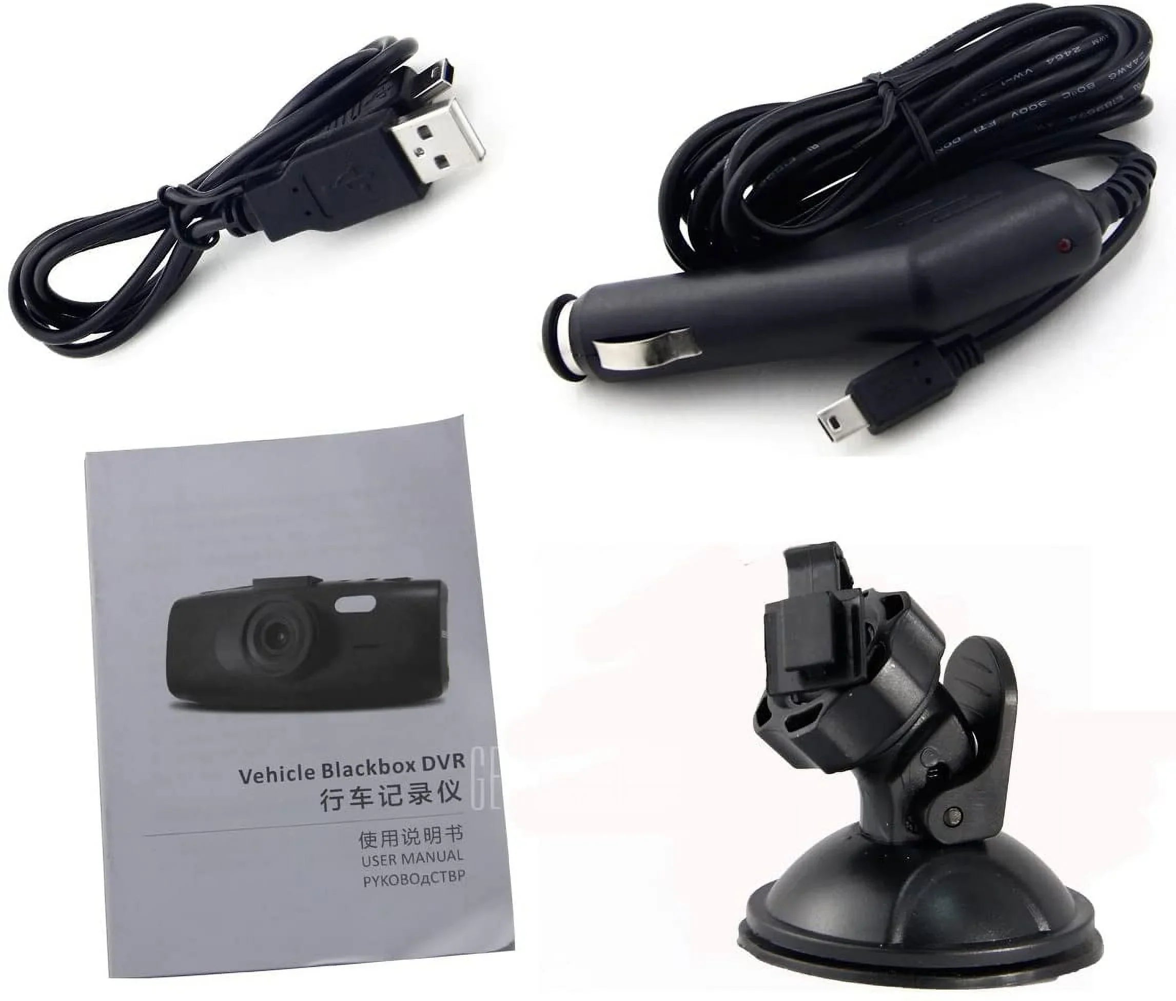 G1WH Dash Cam Full HD 1080P 2.7" LCD Car DVR Dashboard 140° Wide Angle Novatek NT96650 Motion Detection Night Vision G-sensor 4X Zoom WDR H.264 HDMI Loop-cycle Recording Black Box Video Recorder