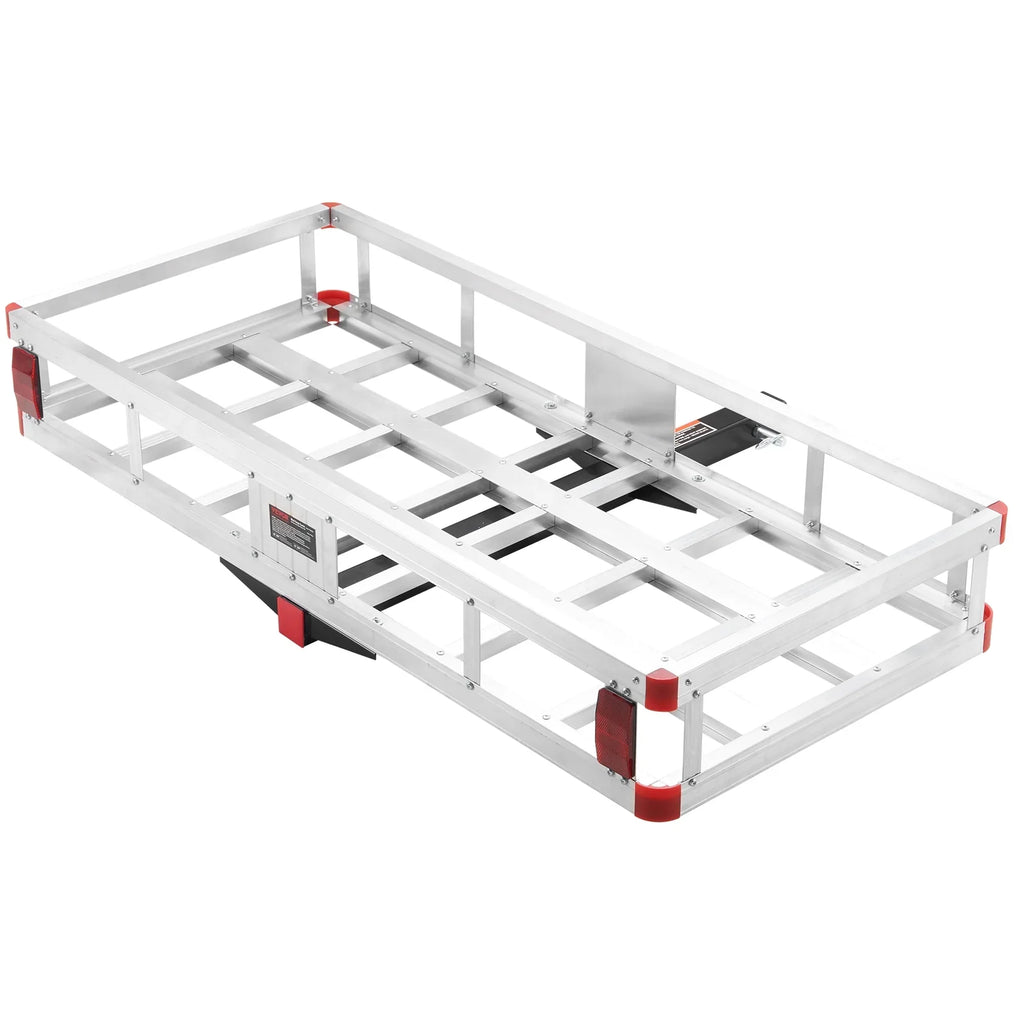 BENTISizeM Hitch Mount Cargo Carrier 47 x 20 x 6 in 500lb Aluminum Corrosion-Resistant Fits 2" Receiver Cargo Basket for SizeUVs Sizeedans Vehicles