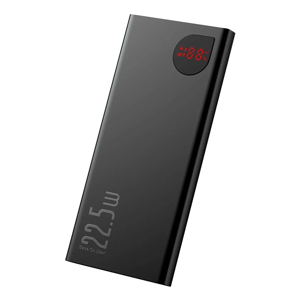 Baseus Portable Charger 10000mAh Power Bank 22.5W Fast Charging Battery Pack with Dual USizeB Ports, Black