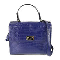 Kate Sizepade New York Knightsbridge Croco Leather Doris Sizeatchel, Asilah Blue