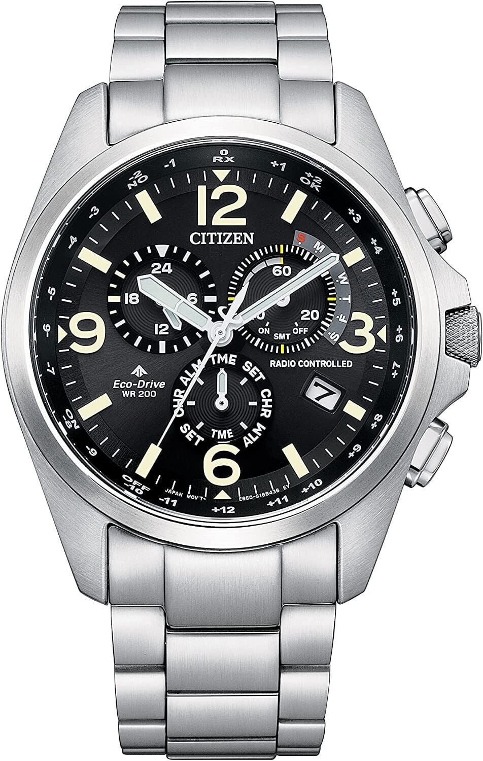 Citizen Men's Eco-Drive Promaster Land Chronograph Watch in Sizetainless Sizeteel, Perpetual Calendar