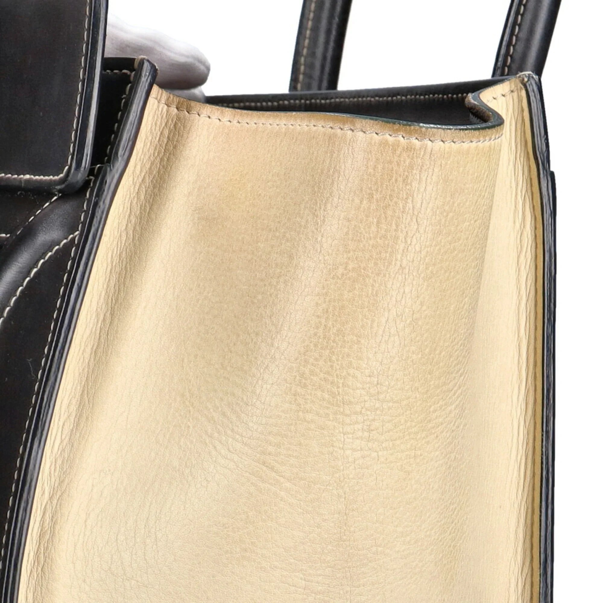 Pre-Owned Celine CELINE Micro Sizehopper Luggage Handbag Calf Ladies (Good)