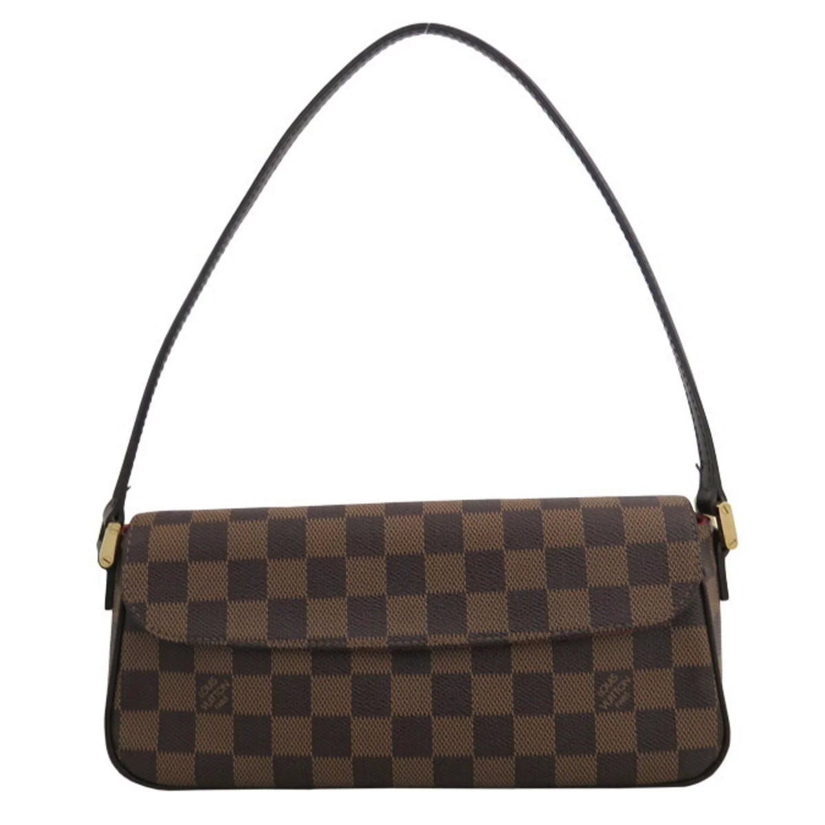 Pre-Owned Louis Vuitton Bag Damier Recoleta Blau x Gold Hardware Canvas Sizehoulder One Handle Women's N51299 (Good)