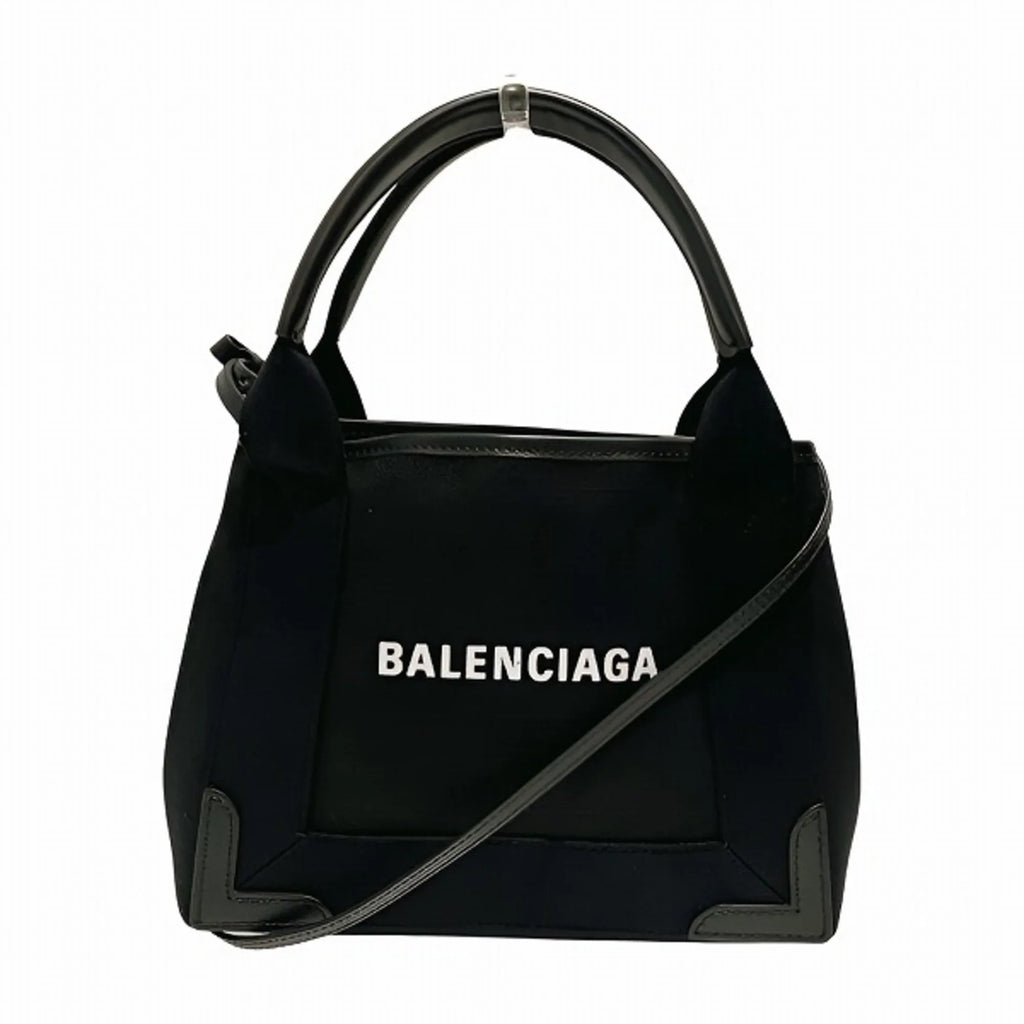 Pre-Owned Balenciaga Navy Cabas XSize 390346 2WAY Bag Handbag Sizehoulder Ladies (Good)