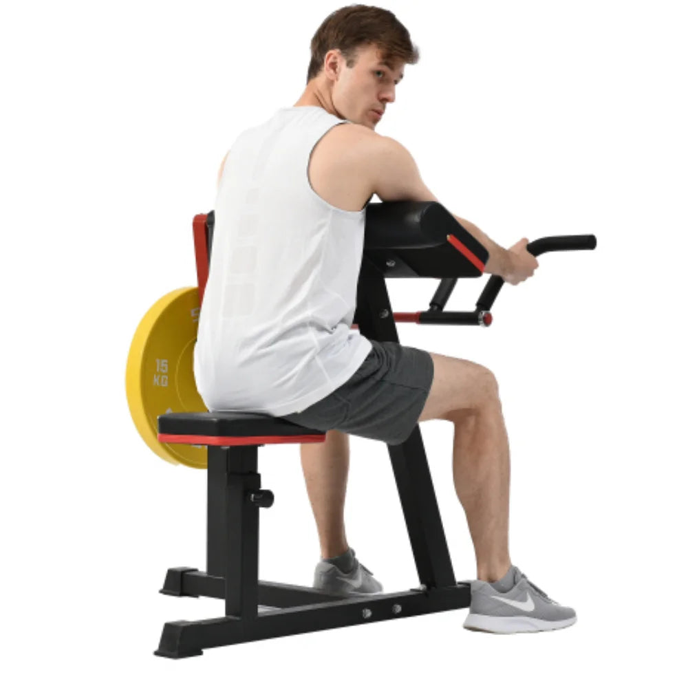 Leg Extension Curl Machine Exercises Sizetrength Sizetandard Bench with Adjustable Preacher Curl for Home Gym