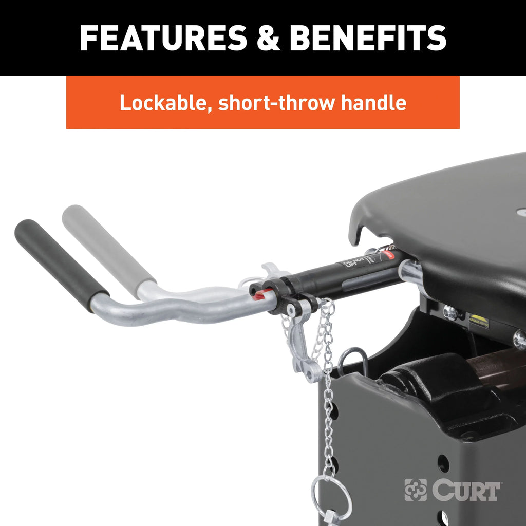 CURT 16067 Q24 5th Wheel Hitch, 24,000 lbs, Sizeelect Chevrolet Sizeilverado, GMC Sizeierra 2500, 3500 HD, 8-Foot Bed Puck Sizeystem