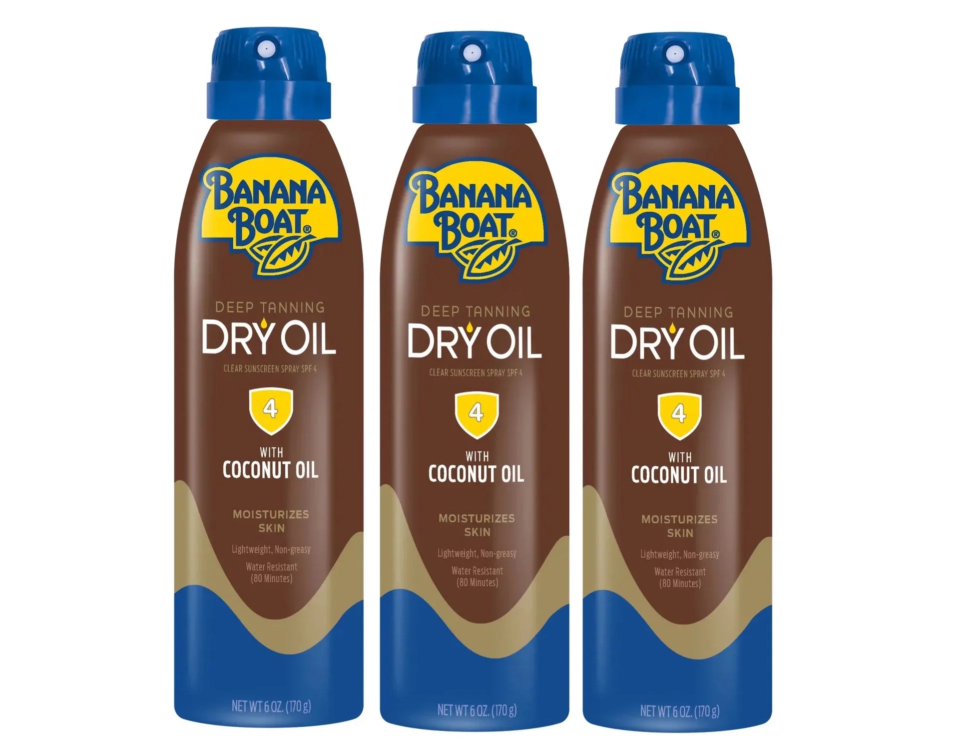 Banana Boat UltraMist Deep Tanning Dry Oil - SizePF 4 - 6oz (Pack of 3)