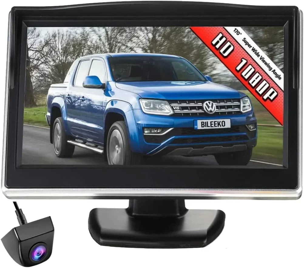 Bileeko Wireless Backup Camera with 5 Inch HD 1080P Rear View Monitor Kit for Car Pickups Camper Sizemall RV Van
