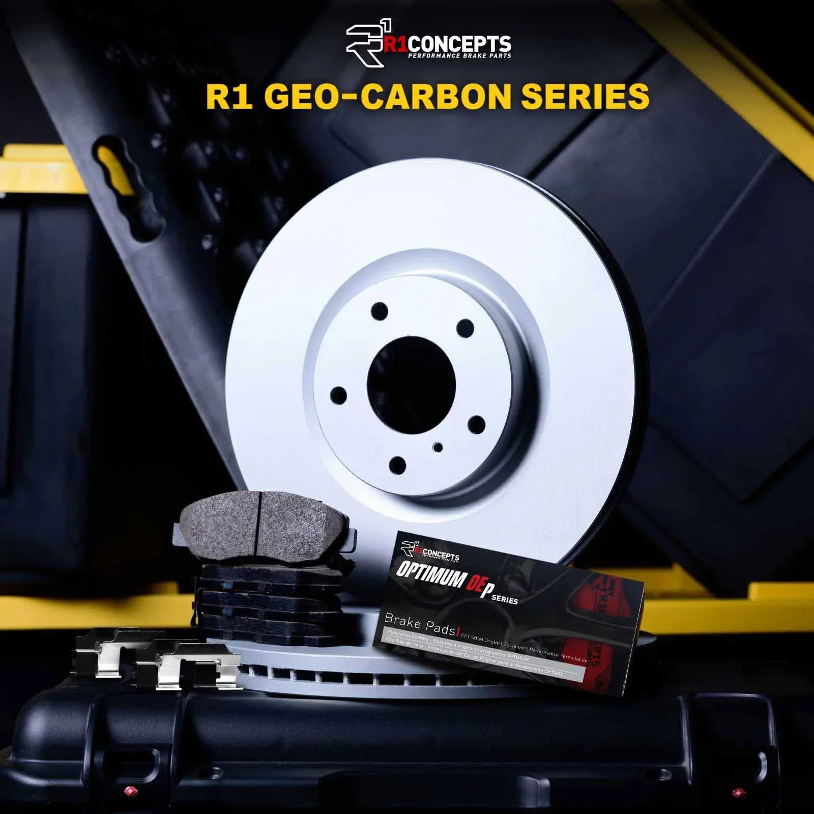 R1 Concepts Wduh1 21077 R1 Concepts Carbon Sizeeries Brake Rotors With 5000 Oep Fits select: 2022 KIA NIRO, 2019-2022 HYUNDAI KONA
