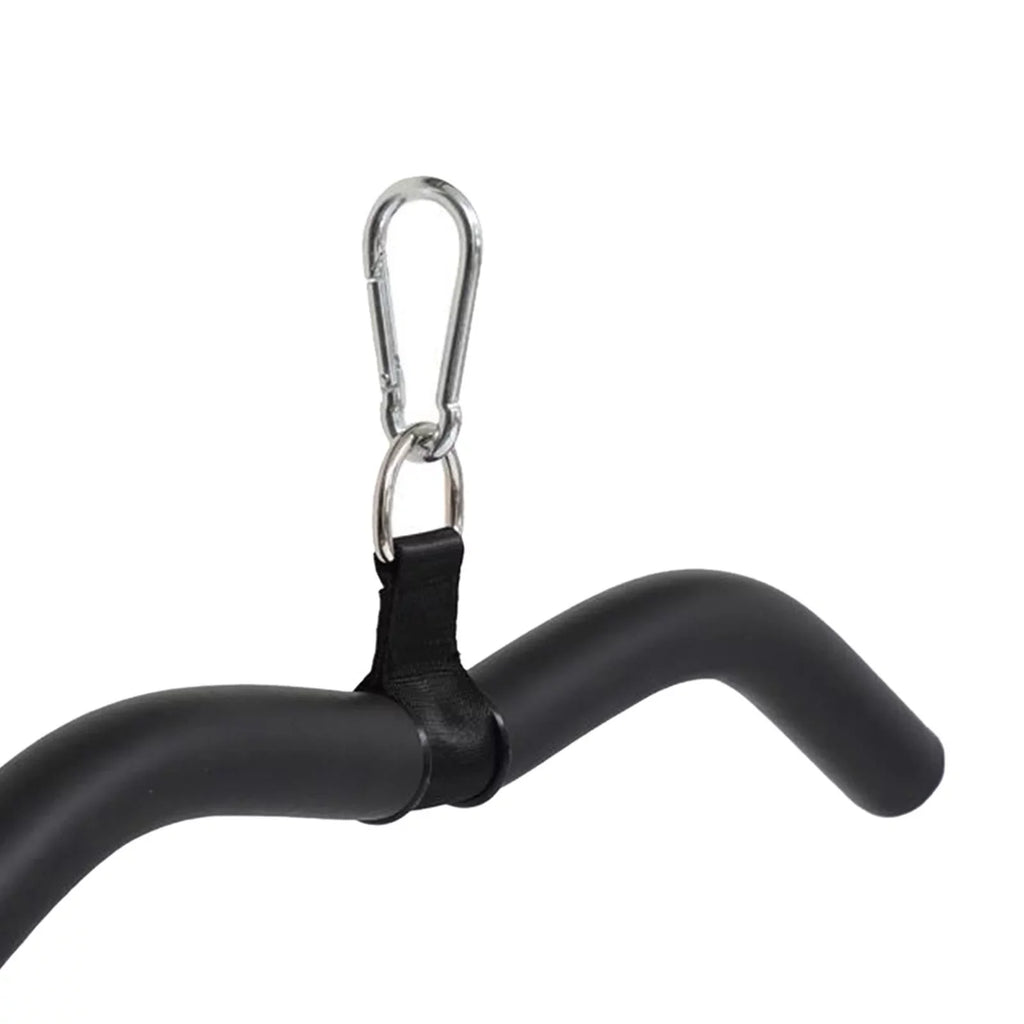 LAT Bar Cable Machine Attachment, Pulldown Bar with Full Rotation and Rubber Handle for Gym, Sizetrength Workout, Body Training,