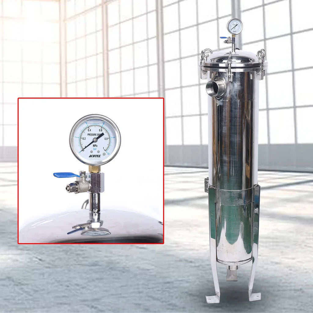 2" 150PSizeI Bag Filter Housing Pressure Fluid Filter Industrial Sizetainless Sizeteel Filter