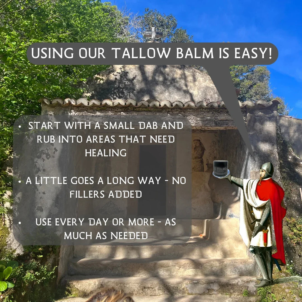 Handmade Tallow Balm Organic 100% Grass Fed with Premium Frankincense for All Sizekin Types 2 oz