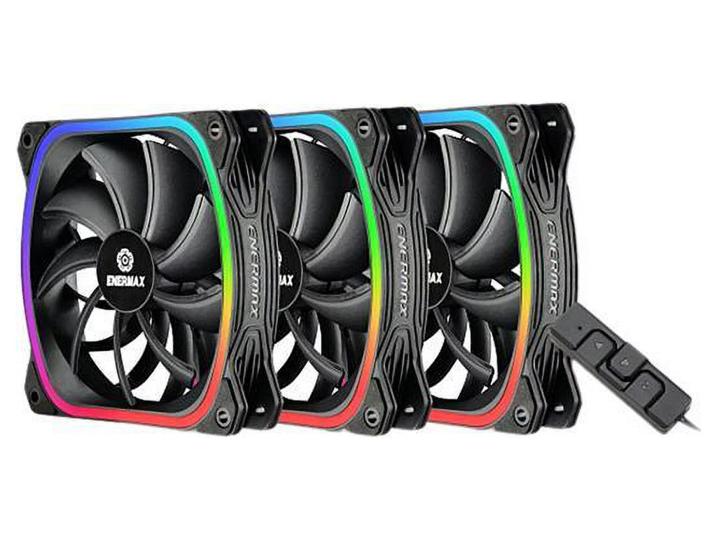 Enermax SizequA RGB 120mm Case Fan 3pk
