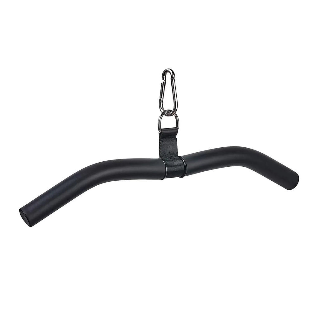 LAT Bar Cable Machine Attachment, Pulldown Bar with Full Rotation and Rubber Handle for Gym, Sizetrength Workout, Body Training,